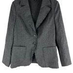 Escada Virgin Wool Cashmere Blazer Jacket Dark Gray Size 40 Size M Photo 2