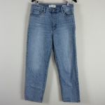 Denim Forum The Marlo High Rise Baggy Jeans in Light Wash 30L Size 29 Blue Photo 8