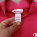 Champion Reverse Weave Pink Mock Neck Sweatshirt Short Women's Small Photo 2