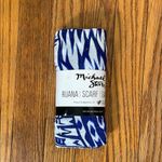 Michael Stars  Ruana Scarf Sarong Swim Cover-up‎ Brushed Batik Blue White NWT Photo 2