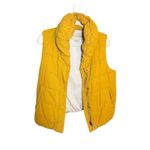 Anthropologie Pilcro and the Letterpress Puffy Quilted Mustard Yellow Vest Zip-u Photo 10