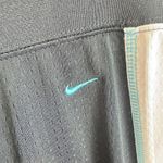 Nike Mesh Black White Blue Stripe Straight Leg Drawstring Athletic Pants Size L Photo 3