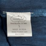 Mud Pie Dress Tie Dye Tiered Tunic Top 3/4 Sleeve Casual Blue White Size Small Photo 5