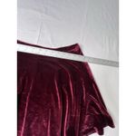 Rolla Coster  WOMENS Medium‎  Velvet Skirt Red Burgundy Pull On Photo 1