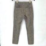 Bevy Flog Shely Original Pant Silver Sage Gray Snakeskin Print Cotton Size 24 (2 Green Photo 3