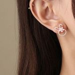 Bunny Pearl Flower Cute Stud Earrings Multi Photo 1