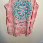 Simply Southern Tie Dye Tank Top Pink Teal M Photo 2