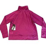 DKNY  Women's Purple Honeycomb Mesh Funnel-Neck Sweatshirt Size M Long Sleeve Photo 9