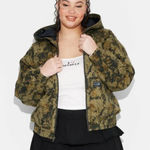 Wild Fable Women Utility Full zip Canvas Jacket Military Green XXL Photo 0