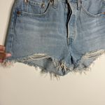 Levi's Women's Premium 501 Original Shorts Lightwash Blue Size 27 Button Fly Photo 3