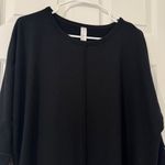 Spanx  Perfect Length Top Long-sleeve Size Medium Black Shirt Stretchy Photo 5