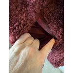 Pendleton Fuzzy Zip Jacket Womens S Dark Red Full Zip Teddy Outerwear Coat Photo 9