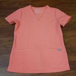 FIGS  Coral Womens Chic Fun Whimsical Feminine Healthcare Scrub Top Size XXS Photo 0