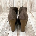 ALDO Olive Suede Wedge Gummy Soles Booties 7 Photo 4