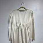 Barbizon Boutique Ivory Satin Vintage Maxi Robe Sz M White Size M Photo 7