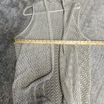 Unbranded Cream Crochet Open Knit Duster Waterfall Cardigan Vest Tan Size L Photo 4