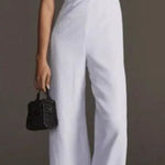 Hutch NWT‎  Savannah White Seersucker Bow Front Wide Leg Jumpsuit Size 10 Photo 0