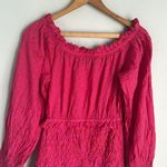 Alexis Marilena Smocked Off-Shoulder Blouson-Sleeve Dress Medium Photo 7