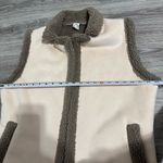 Anthropologie Akemi + Kin Women Cream & Gray Collared Sherpa Vest One Size Size undefined Photo 14