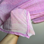 We The Free  Burn Out T-Shirt Pink Pocket Crew Neck Distressed Lightweight  Sz XS Photo 9