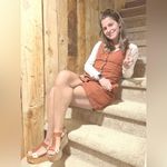 Levi's Levi’s Rust Corduroy Mini Button Down Dress XS NWT Photo 6