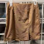 SheIn Tan Corduroy Mini Skirt Photo 0