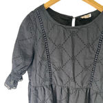 Jennifer Grace Jennifer & Grace | Medium | Black Eyelet Lace Cottage Core Prairie-Sleeve Dress Photo 2