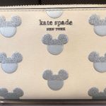 Kate Spade  x DISNEY Silver Mickey Mouse Embossed Full Zipper Continental Wallet Photo 15