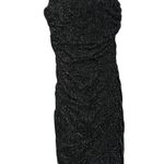 Princess Polly Black Glitter Ruched Mini dress Photo 1