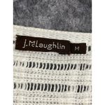 J. McLaughlin White Open Knit Sweater Tunic Women's M 3/4 Sleeve Coastal Chic Size M Photo 2