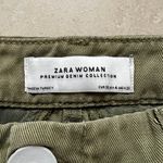 ZARA Green Woven Embroidered Tassel Shorts Size 4 Photo 8