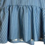 Harper  Heritage Francesca’s Blue White Embroidered Baby Doll Tank Size Small NWT Photo 5