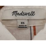 Madewell  Swiss Dot Striped Shirt‎ Dress Preppy Sheer Cottage Twee Midi Size XS Photo 2