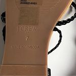 J.Crew  Women's Black Low Heel Braided Ankle Wrap Sandals Sz 7 Photo 8