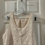 Talula Tan/Pink Lace Scoop Neck Sleeveless Blouse Photo 3