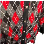 Vintage‎ Haberdashery Argyle Cardigan Red Size XL Photo 3
