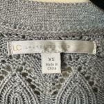 LC Lauren Conrad Lauren Conrad Women’s XS Gray Button Cardigan 100% Cotton Crochet Knit Sweater Photo 1