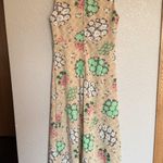 Vintage 1960s/ 1970s Floral Lattice Print Maxi Dress S/M Size undefined Photo 3