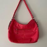 Apt. 9  Curved Shoulder Red Bag With Woven Strap New Without Tags Photo 3