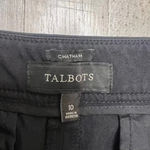 Talbots Women's Black Chatham Chino Pants Size 10 Straight Leg Photo 1