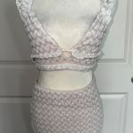 White Ruffled Women's Skirt Set Size M Photo 1
