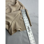 Womans Anyally Flowy Blouse 3 XL Nude V Neck Short Cap Sleeves Tan Size 3X Photo 7