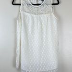 A pea in the pod NWT  WHITE SLEEVELESS TOP W/ TIE Photo 1