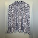 CBR new! Large Leopard Animal Print Oversized Tunic Blouse Keyhole Neck mob wife Brown Photo 1