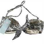 Eberjay Eberjey Bikini Top Womens Small Batik Print Lola Halter Tie Front Made in USA Photo 2