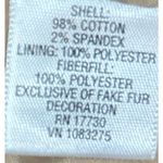 Cherokee  Brand Women's Beige Corduroy Button Front Jacket Lightly Quilted Size L Photo 4