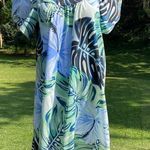 Vintage Y Not Hawaii Women’s Hibiscus Monstera Floral Mu’umu’us Dress Size XL Photo 12