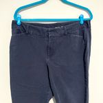 Old Navy Navy Blue Ankle Length Pixie Pants Slacks Photo 2