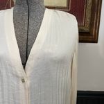 Vince  Plisse Ivory Crinkled Button Front Top – Lightweight Textured Blouse~S 🧡🎀 Photo 2