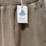 easel  Washed Cotton Crinkle Gauze Pants NWT size Small Olive Green Wide Leg Photo 4